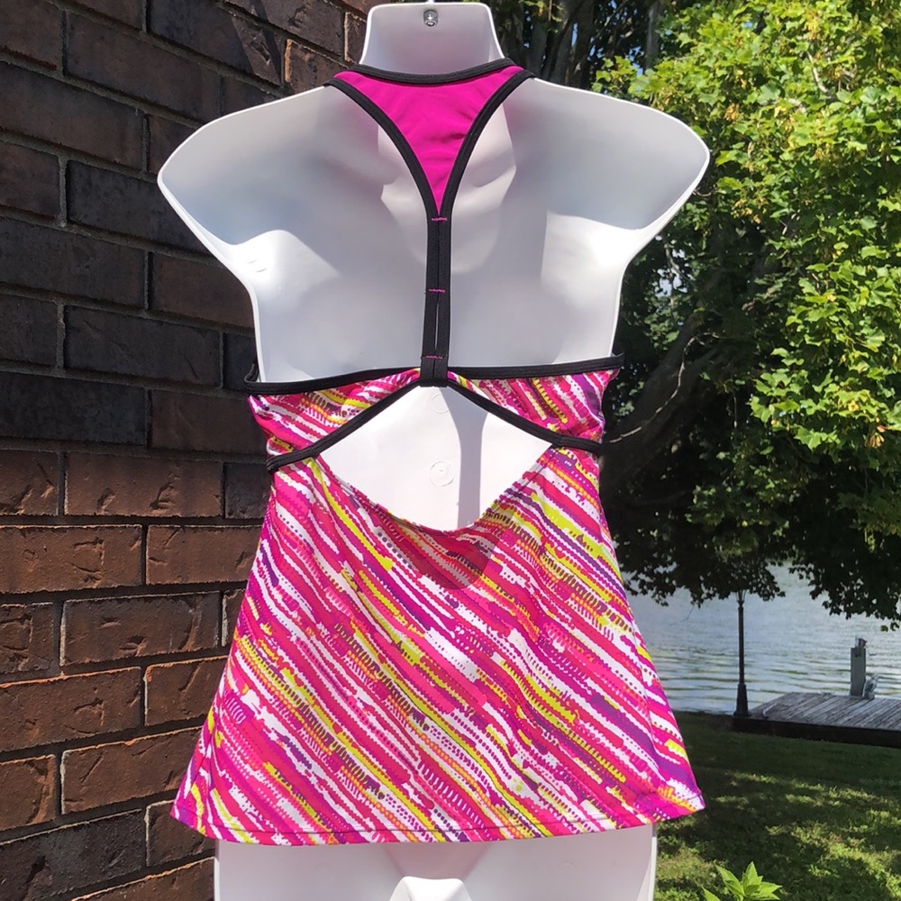 Nike Multi-Color Racerback Tankini Top - Picture 3 of 5
